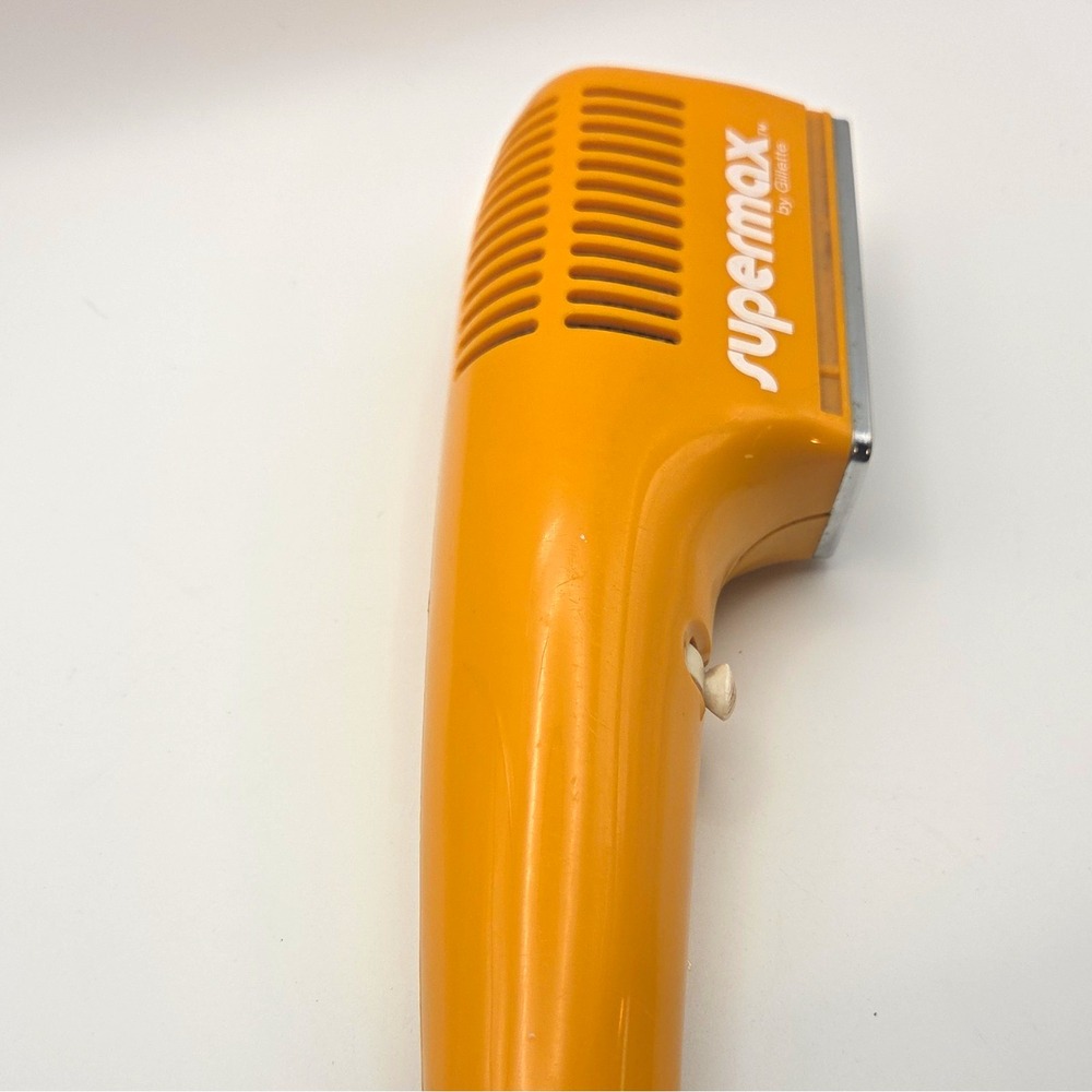 Gillette Supermax Standard Hair Dryer HD-7-9 650W retro orange *WORKS* no attach